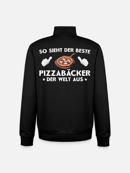 Pizza Best Pizza Maker Gift Idea - Unisex Organic Zip Sweatshirt by Stanley/Stella - black