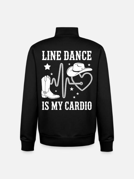 Line Dance Cardio Style - Unisex Organic Zip Sweatshirt by Stanley/Stella - black