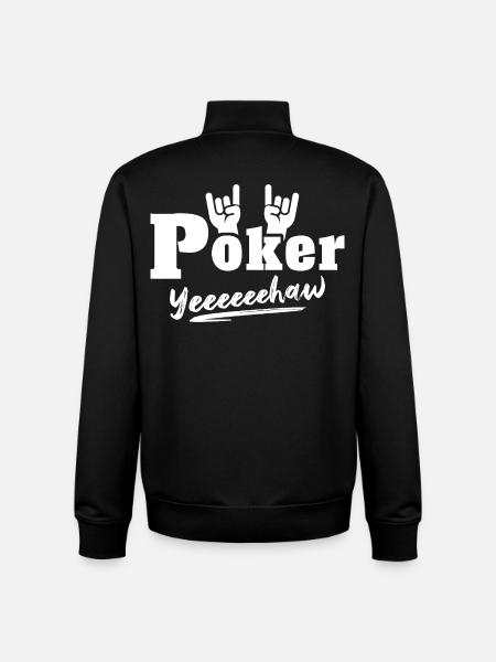 Poker Pokern - Unisex Organic Zip Sweatshirt by Stanley/Stella - black
