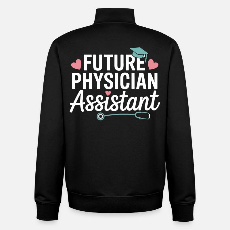 Zukünftiger Physician Assistant Stil - Unisex Organic Zip Sweatshirt von Stanley/Stella - Schwarz