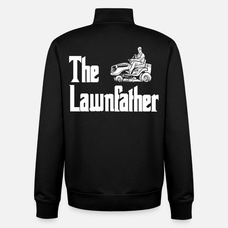 Lawnmower Silhouette Grafik - Unisex Organic Zip Sweatshirt von Stanley/Stella - Schwarz