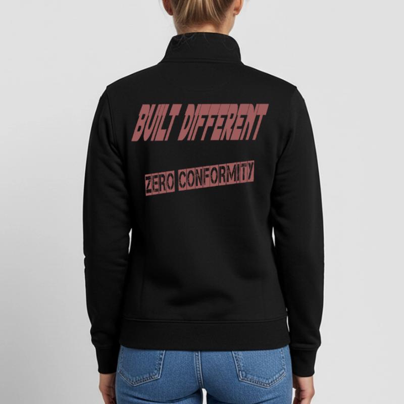 Construit différemment – Conformité nulle | Bold Streetwea Sweat zippé unisexe en coton bio Stanley/Stella