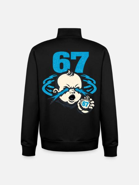 67 Six Seven - Gen Z - Unisex Organic Zip Sweatshirt by Stanley/Stella - black