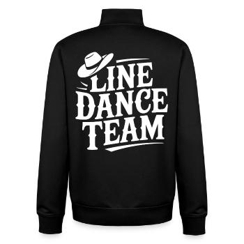 Line Dance Team Logo - Unisex Organic Zip Sweatshirt von Stanley/Stella - Schwarz - Hinten - AI Model Male 185 light (185cm)