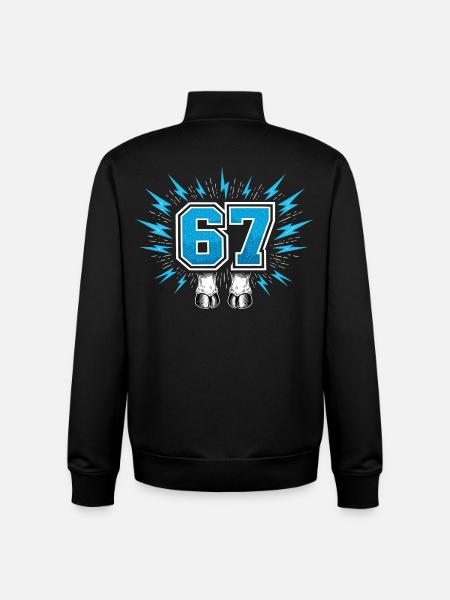 67 Six Seven - Cow's Hoof - Unisex Organic Zip Sweatshirt by Stanley/Stella - black