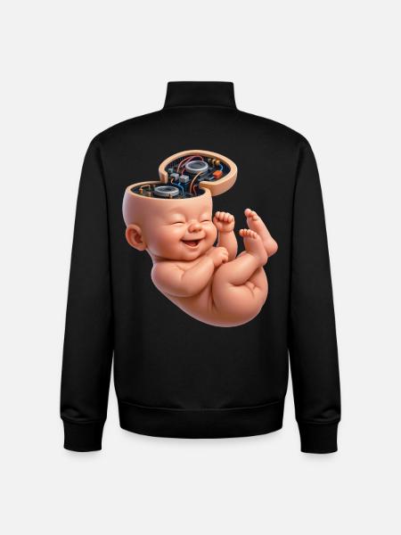BABY NERD - geek & scifi - Unisex Organic Zip Sweatshirt by Stanley/Stella - black