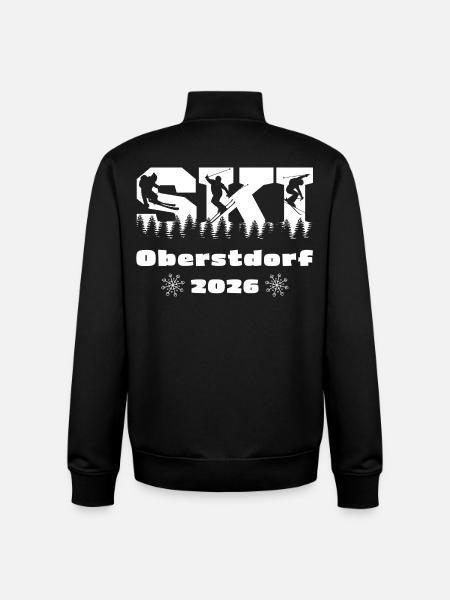 Ski Winter Holidays Oberstdorf 2026 - Unisex Organic Zip Sweatshirt by Stanley/Stella - black
