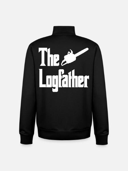 Lumberjack Icon Parody - Unisex Organic Zip Sweatshirt by Stanley/Stella - black