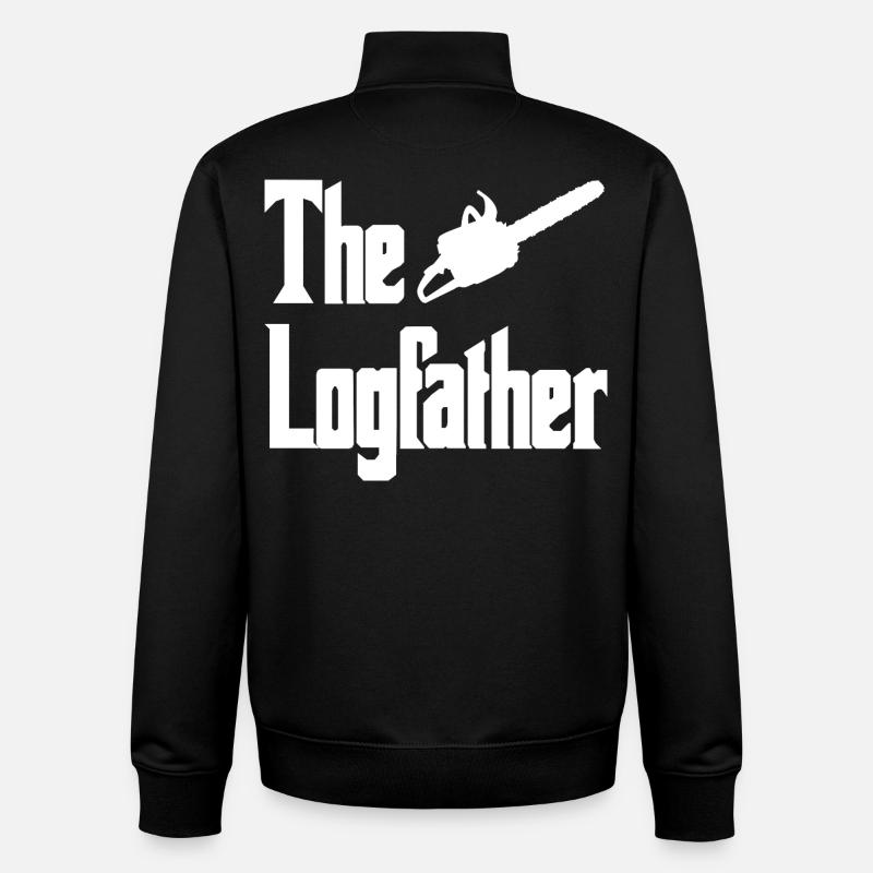 Lumberjack Icon Parody - Unisex Organic Zip Sweatshirt von Stanley/Stella - Schwarz