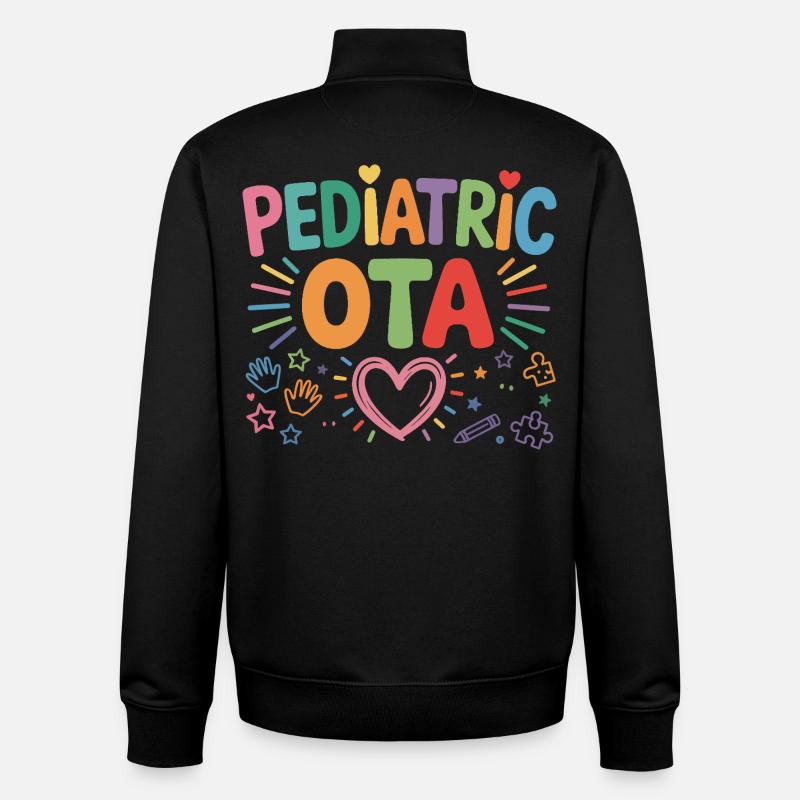 Pediatric OTA Color Explosion - Unisex Organic Zip Sweatshirt by Stanley/Stella - black
