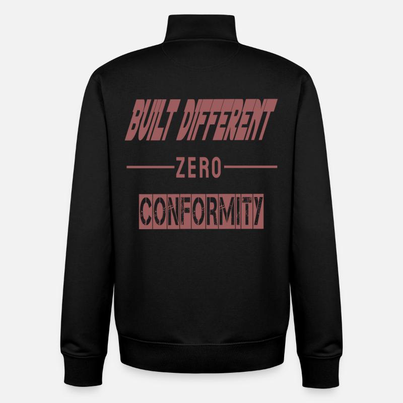 Anders gebaut | Zero Conformity Hoodie - Unisex Organic Zip Sweatshirt von Stanley/Stella - Schwarz
