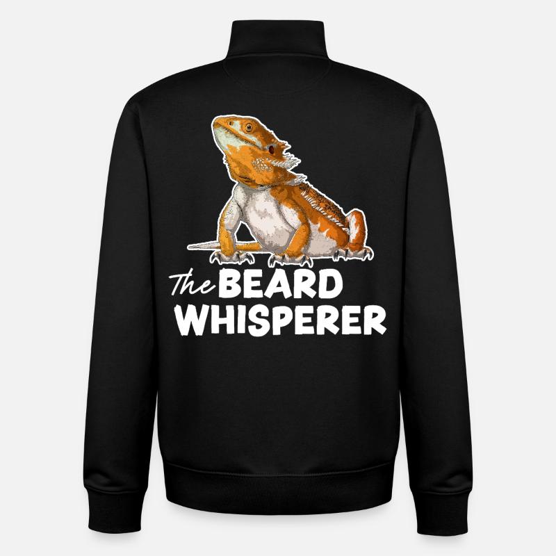 The Beard Whisperer - Unisex Organic Zip Sweatshirt by Stanley/Stella - black