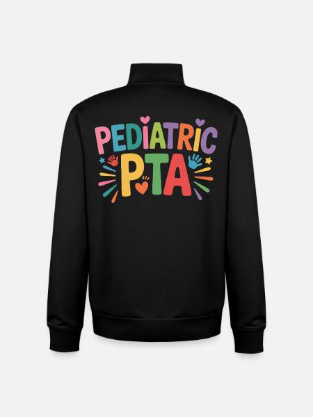 Pediatric PTA Logo - Kids Edition - Unisex Organic Zip Sweatshirt by Stanley/Stella - black