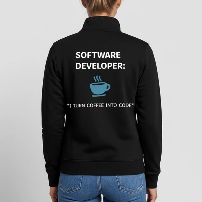 Software Developer - Coffee Edition Unisex Organic Zip Sweatshirt by Stanley/Stella