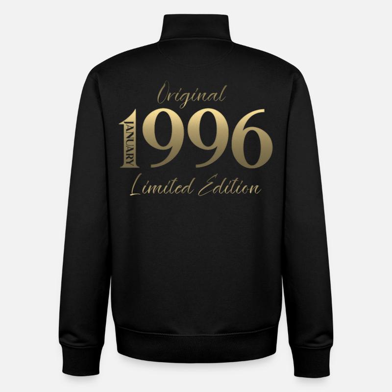 30e anniversaire Original janvier 1996 - Sweat zippé unisexe en coton bio Stanley/Stella - noir