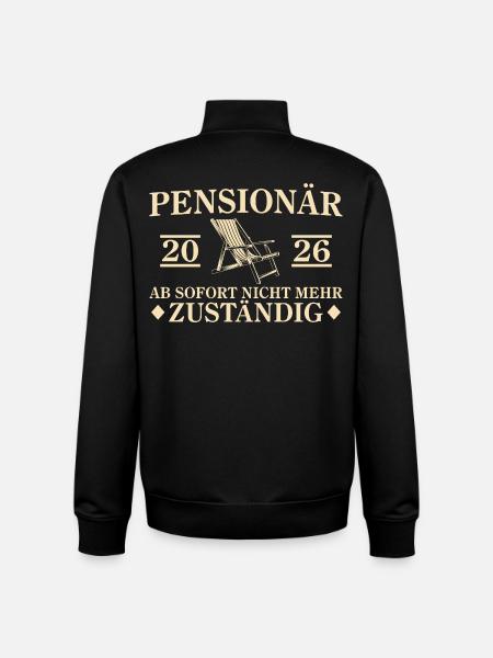 Retraite 2026 Non responsable - Sweat zippé unisexe en coton bio Stanley/Stella - noir