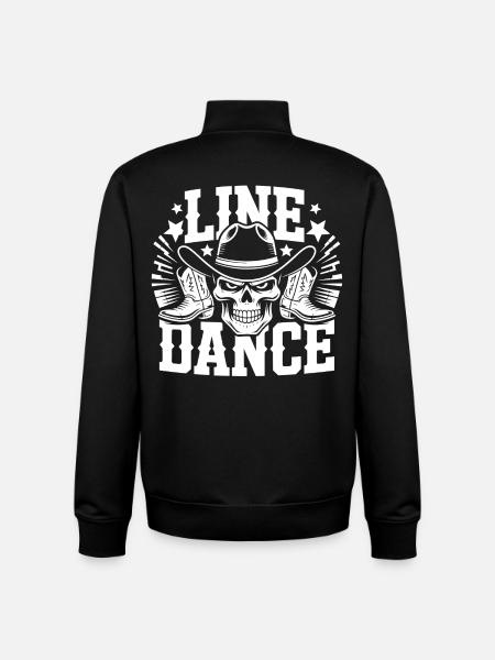 Line Dance Skull Western - Unisex Organic Zip Sweatshirt by Stanley/Stella - black