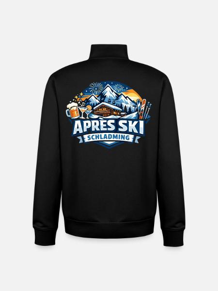 Après Ski Schladming - Unisex Organic Zip Sweatshirt von Stanley/Stella - Schwarz