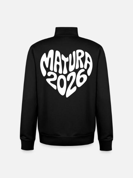 Matura 2026 Heart Shape - Unisex Organic Zip Sweatshirt by Stanley/Stella - black