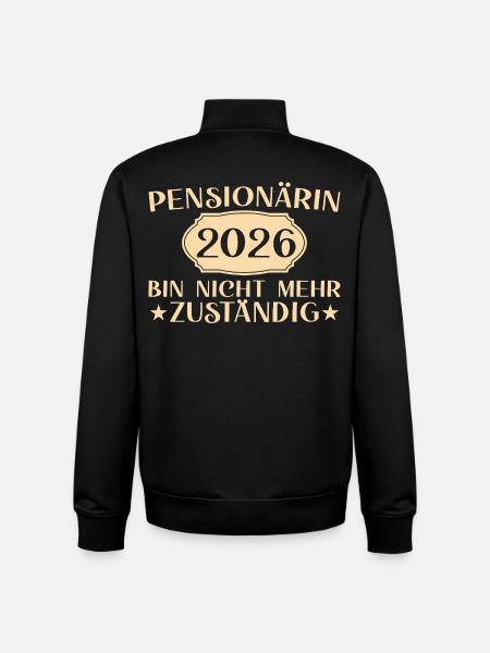 Retraité 2026 Non responsable - Sweat zippé unisexe en coton bio Stanley/Stella - noir