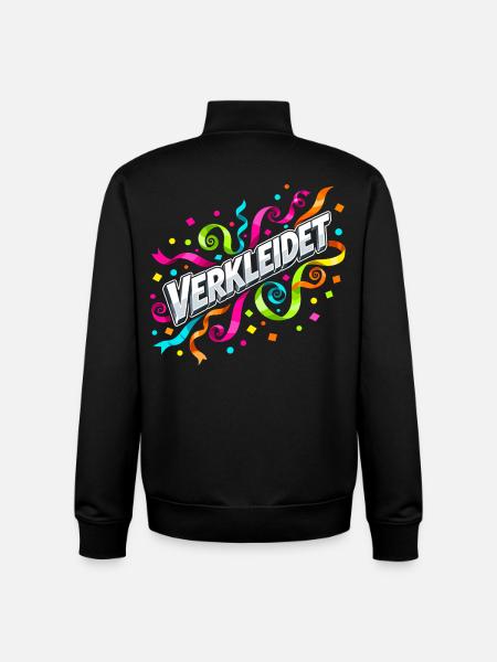 Disguised Confetti Streamers Carnival - Unisex Organic Zip Sweatshirt by Stanley/Stella - black