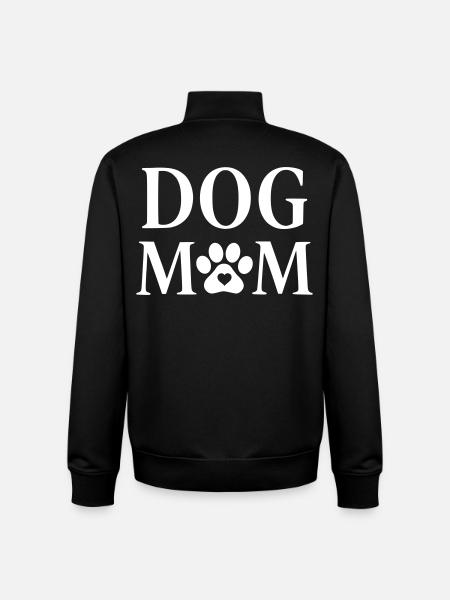 Maman chien - Sweat zippé unisexe en coton bio Stanley/Stella - noir