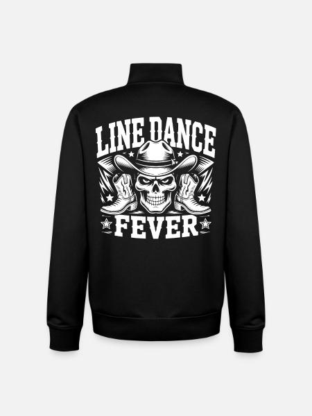 Line Dance Skull Boots - Unisex Organic Zip Sweatshirt by Stanley/Stella - black