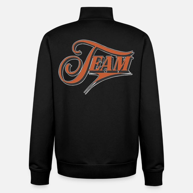 Équipe - Sweat zippé unisexe en coton bio Stanley/Stella - noir