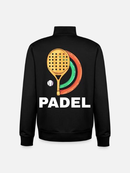 I can't I have padel - Unisex Organic Zip Sweatshirt by Stanley/Stella - black