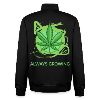 Always Growing - Unisex Organic Zip Sweatshirt von Stanley/Stella - Schwarz - Hinten - AI Model Male 185 light (185cm)