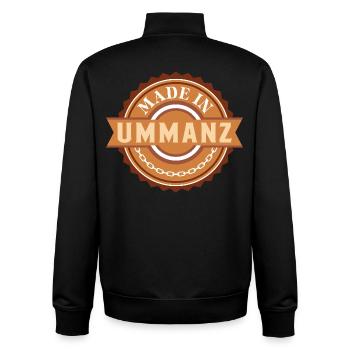 Baltic Sea MADE IN UMMANZ Funny - Unisex Organic Zip Sweatshirt by Stanley/Stella - black - Back - AI Model Male 185 light (185cm)