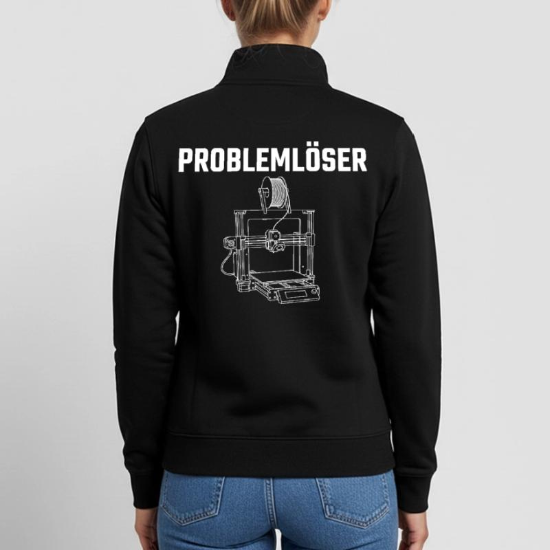 Problem Solver imprimante 3D – Conception de déclaration de créateur Sweat zippé unisexe en coton bio Stanley/Stella