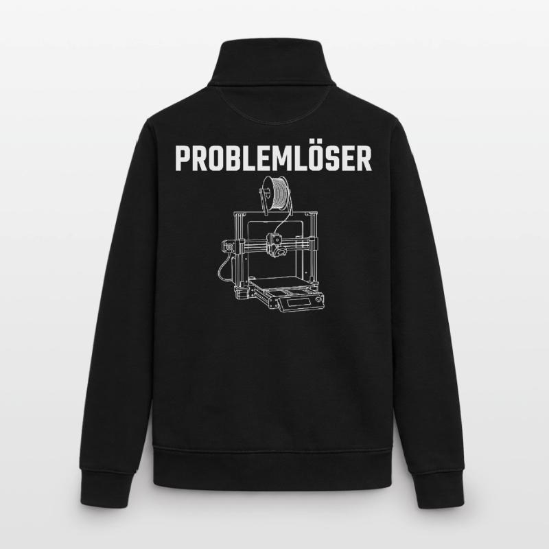 Problem Solver imprimante 3D – Conception de déclaration de créateur Sweat zippé unisexe en coton bio Stanley/Stella
