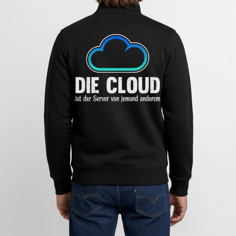 Codeur LE CLOUD EST LE SERVEUR DE QUELQU’UN D’AUTRE Sweat zippé unisexe en coton bio Stanley/Stella