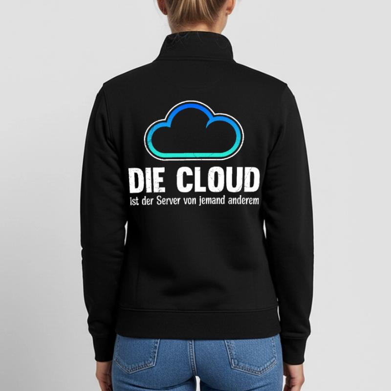Coder THE CLOUD IS SOMEONE ELSE'S SERVER Unisex Organic Zip Sweatshirt by Stanley/Stella