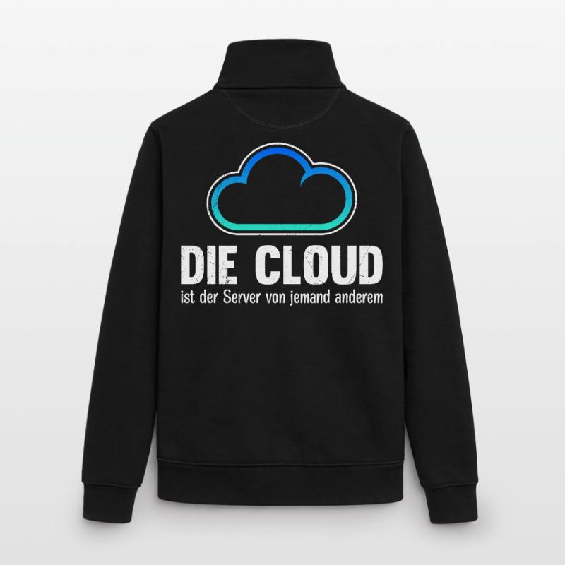 Codeur LE CLOUD EST LE SERVEUR DE QUELQU’UN D’AUTRE Sweat zippé unisexe en coton bio Stanley/Stella