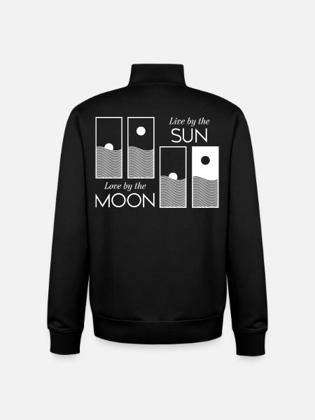 Sunrise / Sunset - Unisex Organic Zip Sweatshirt by Stanley/Stella - black