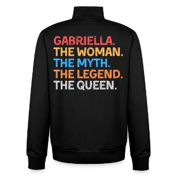 Gabriella Der Mythos Die Legende Die Königin - Unisex Organic Zip Sweatshirt von Stanley/Stella - Schwarz - Hinten - AI Model Male 185 light (185cm)