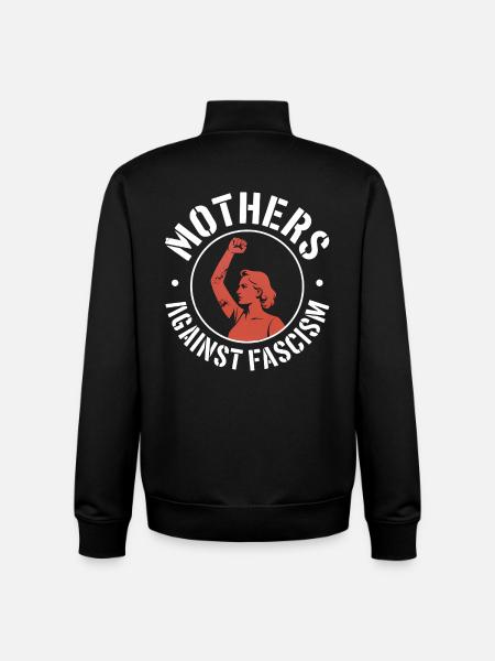 Mothers against Fascism - Antifascist Merch - Unisex Organic Zip Sweatshirt by Stanley/Stella - black