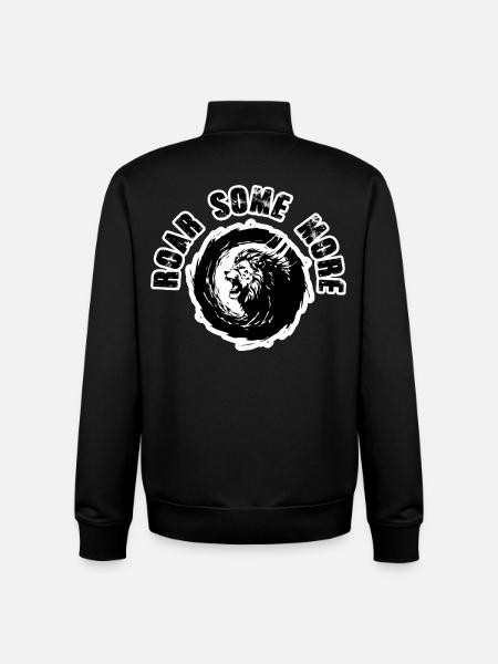 Lion Roar Some More Powerful - Unisex Organic Zip Sweatshirt by Stanley/Stella - black
