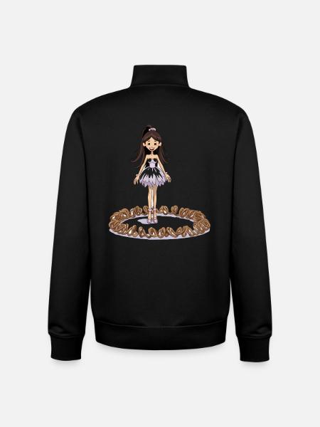 Tanzfee auf Brezelring - Unisex Organic Zip Sweatshirt von Stanley/Stella - Schwarz