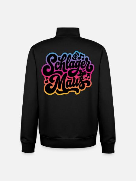 Schlager Maus - Schlagermaus - Schlagermusik - Unisex Organic Zip Sweatshirt by Stanley/Stella - black