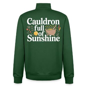 Certified Clinical Infusion Specialist Apparel  - Unisex Organic Zip Sweatshirt by Stanley/Stella - bottle green - Back - AI Model Male 185 dark (185cm)