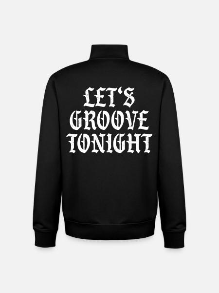 Let's groove tonight - Unisex Organic Zip Sweatshirt by Stanley/Stella - black