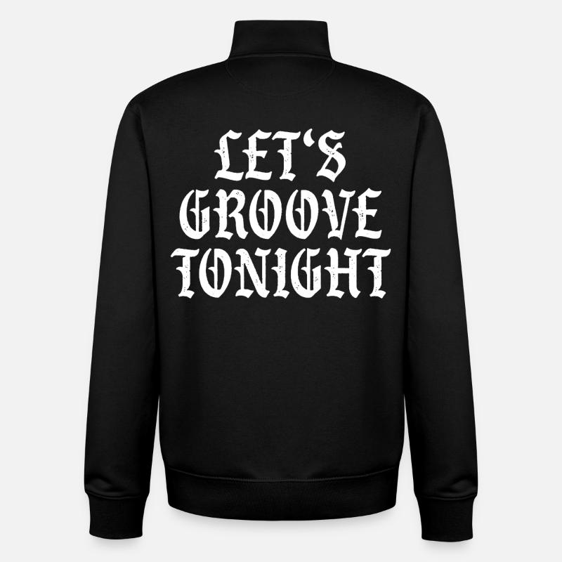 Let's groove tonight - Unisex Organic Zip Sweatshirt von Stanley/Stella - Schwarz