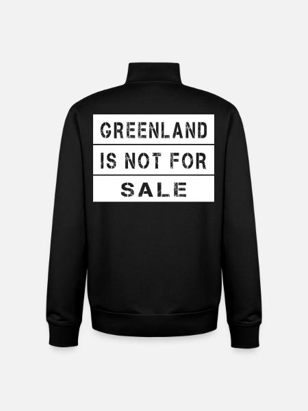 Le Groenland n’est pas à vendre - Sweat zippé unisexe en coton bio Stanley/Stella - noir