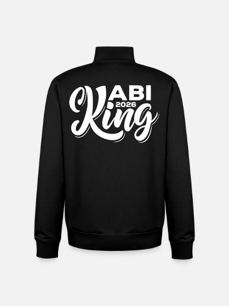 Abi King 2026 - Abitur - Spruch - Unisex Organic Zip Sweatshirt by Stanley/Stella - black