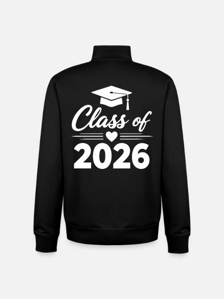 CLASS OF 2026 Graduates Graduation Studies - Unisex Organic Zip Sweatshirt by Stanley/Stella - black