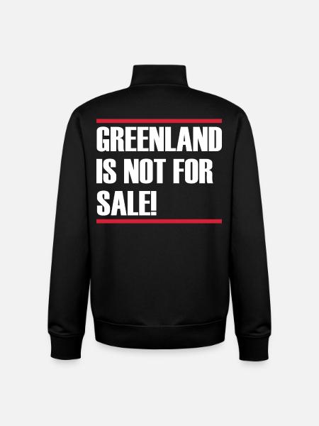Greenland Is Not For Sale - Unisex Organic Zip Sweatshirt by Stanley/Stella - black