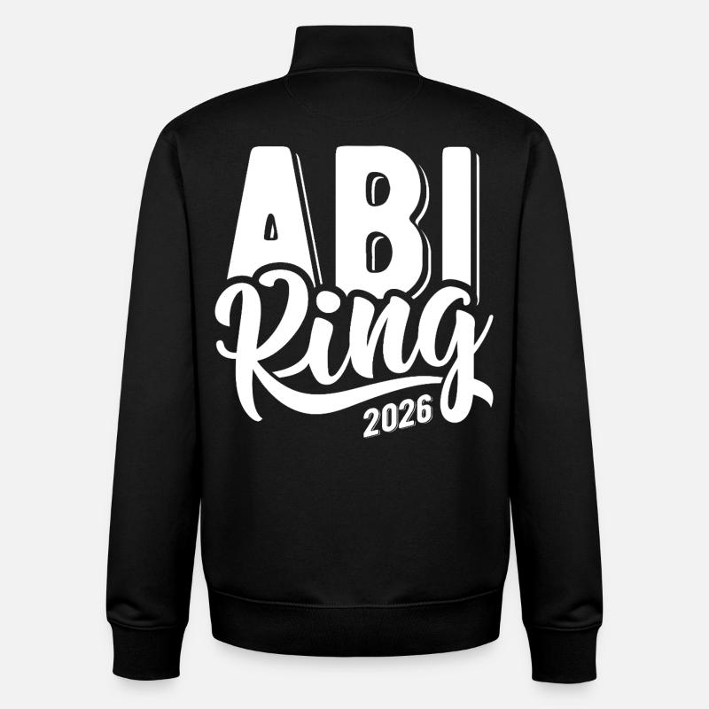 Abi King 2026 - Abitur - Spruch - Sweat zippé unisexe en coton bio Stanley/Stella - noir